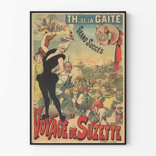 Vintage Poster of Suzette's Journey at the Gaîté Theater