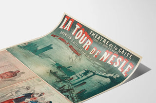Vintage Poster of La Tour de Nesle at Théâtre de la Gaîté
