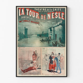Vintage Poster of La Tour de Nesle at Théâtre de la Gaîté