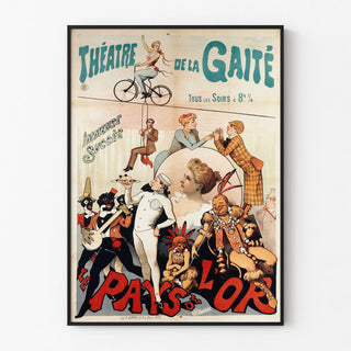 Vintage Poster of the Théâtre de la Gaîté - The Land of Gold