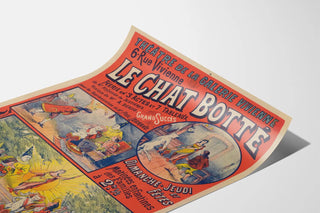 Vintage Poster Puss in Boots Theatre Galerie Vivienne