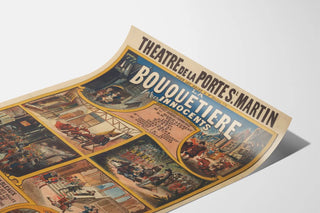 Poster Theatre La Bouquetiere des Innocents - Theatre of the Porte Saint-Martin