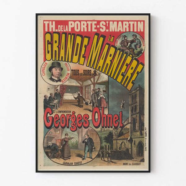 Theatre Poster La Grande Marnière - Vintage Wall Decoration