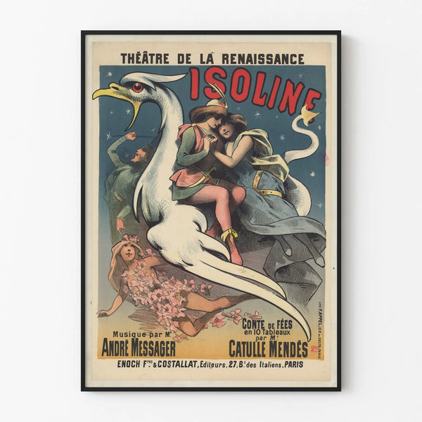 Poster Théâtre de la Renaissance Isoline - Vintage Wall Decoration