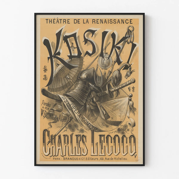 Poster Théâtre de la Renaissance Kosiki - Vintage Wall Decoration