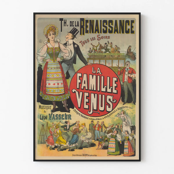 Poster Theatre The Family Venus - Vintage Wall Decoration