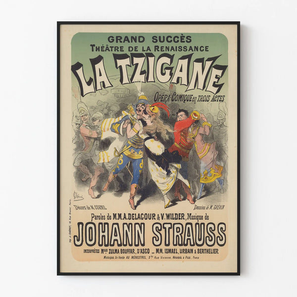 Vintage Poster La Tzigane - Theater and Opera Wall Decoration