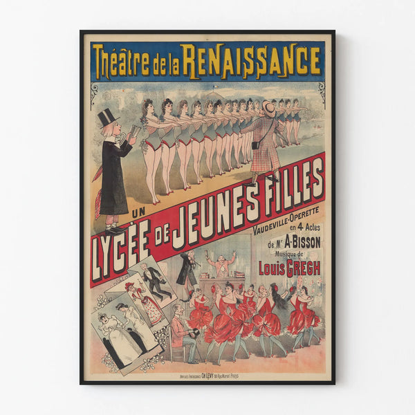 Vintage Theater Poster Renaissance A Girls' High School