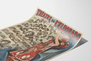 Vintage Poster of the Kif-Kif Revue at the Eldorado Theatre