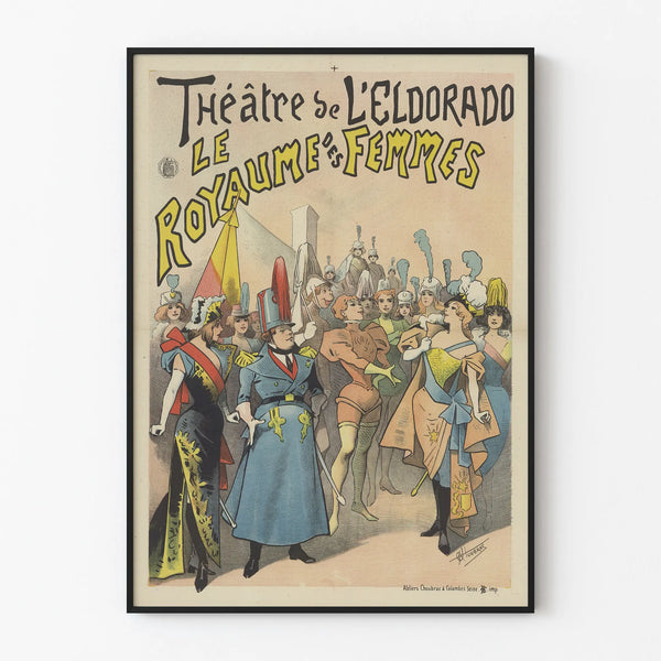 Vintage Wall Decoration Poster of the Eldorado Theater The Kingdom of Women