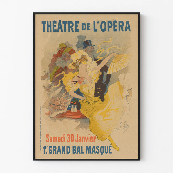 Vintage Poster of the Opera House - Grand Masquerade Ball