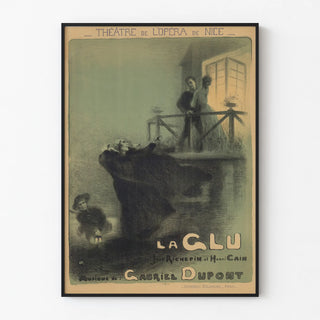 Vintage Poster of the Nice Opera House Theatre La Glu