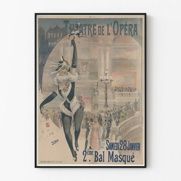 Theatre of the Opera Poster - 2nd Masquerade Ball of January 28