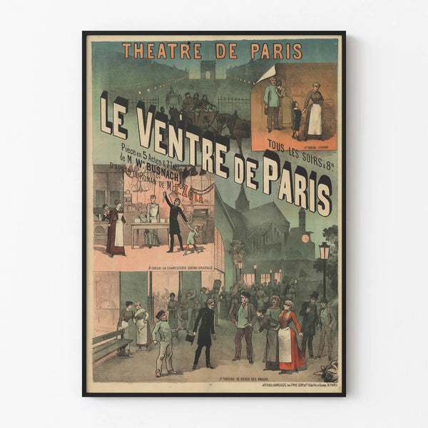 Vintage Theater Poster The Belly of Paris