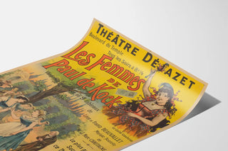 Theater Poster Déjazet - The Women of Paul de Kock