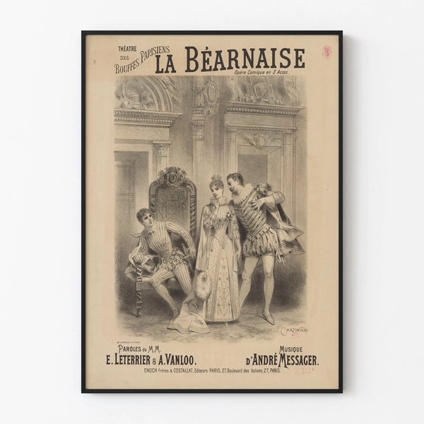 Poster Théâtre des Bouffes Parisiens La Béarnaise
