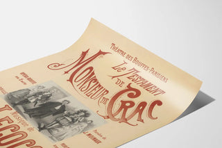 Poster for the Théâtre des Bouffes-Parisiens - The Testament of Monsieur de Crac