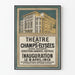 Vintage Poster of Théâtre des Champs-Élysées on Avenue Montaigne