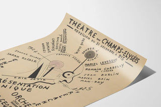 Champs-Élysées Theatre Poster New Year's Eve 1924 by Francis Picabia