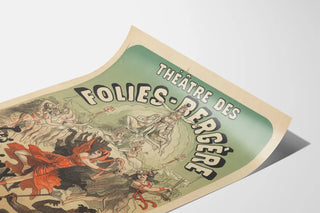 Vintage Poster of the Folies-Bergère Theatre Sphinx