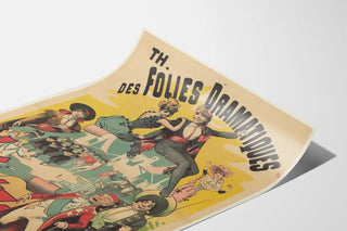 Vintage poster of the Folies Dramatiques Theater Juanita