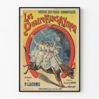 Poster of the Folies-Dramatiques Theater Les Quatre Filles Aymon