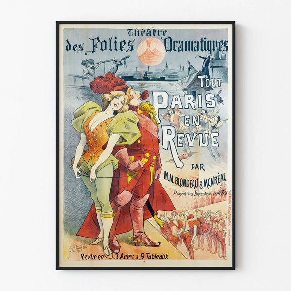 Vintage Poster for the Théâtre des Folies Dramatiques - All of Paris in Review