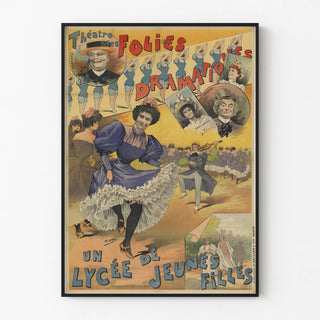 Poster for the Folies Dramatiques Theatre – A Girls' High School