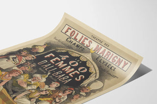 Poster Théâtre des Folies Marigny - The 400 Women of Ali Baba