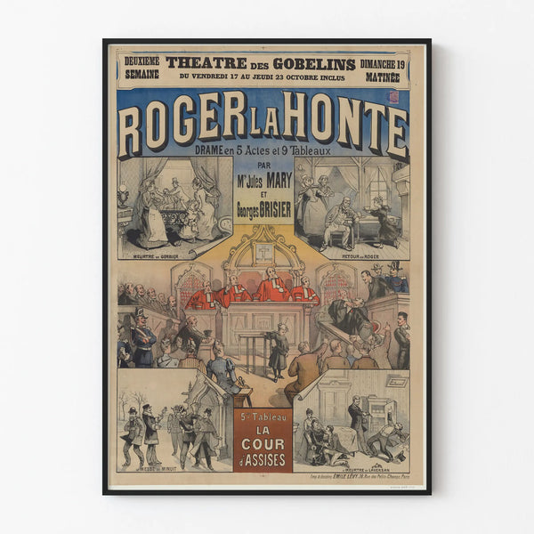Vintage Poster Theatre Roger la Honte - Wall Decoration