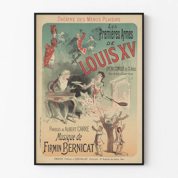 Poster for the Théâtre des Menus Plaisirs - The First Campaigns of Louis XV