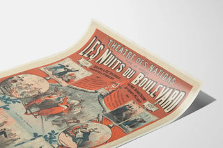 Vintage Poster of Théâtre des Nations - The Nights of the Boulevard