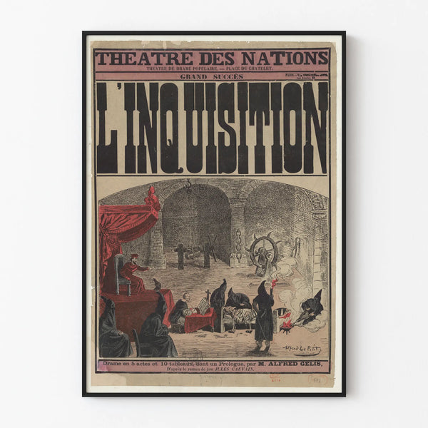Theatre Poster The Inquisition - Theatre of Nations Place du Châtelet