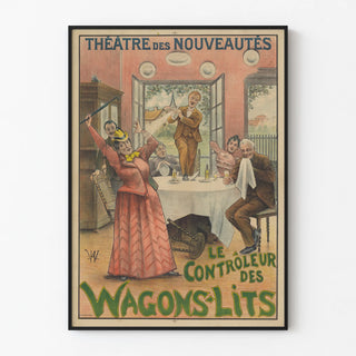 Poster for the Théâtre Le Contrôleur des Wagons-Lits