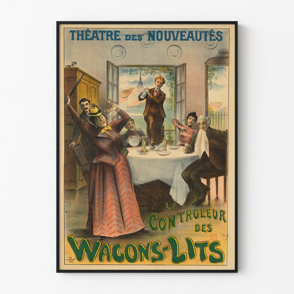 Poster Théâtre des Nouveautés - The Sleeping Car Conductor