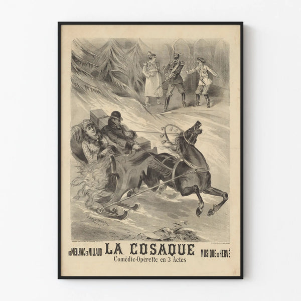 Vintage Poster The Cossack Théâtre des Variétés