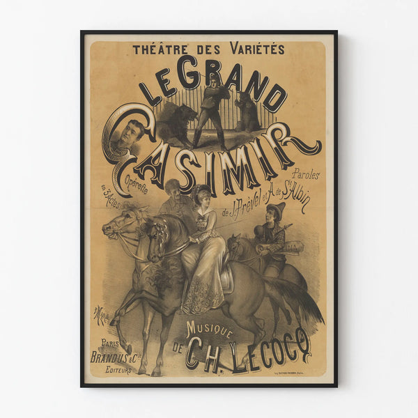 Vintage Poster of Théâtre des Variétés Le Grand Casimir