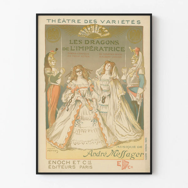 Vintage Poster of Théâtre des Variétés - The Empress's Dragons