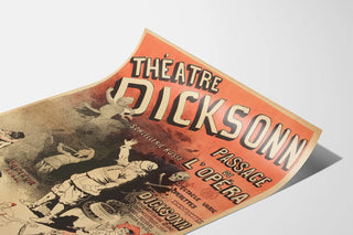 Vintage Poster for Dicksonn Theater at Passage de l'Opéra