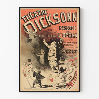 Vintage Poster for Dicksonn Theater at Passage de l'Opéra