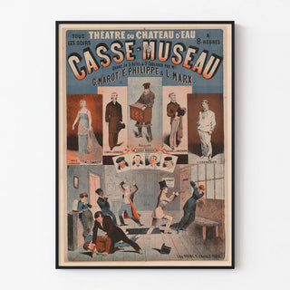 Vintage Poster of Château d'Eau Theater Casse-Museau