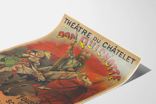 Vintage poster of Don Quixote at the Châtelet Theatre by Victorien Sardou