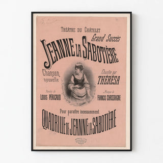 Vintage poster Jeanne la Sabotière - Châtelet Theatre
