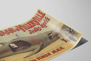 Vintage Poster of the Whale Theatre and Museum in Villerville — artwork view