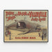 Vintage Poster of the Whale Theatre and Museum in Villerville — framed artwork on a wall