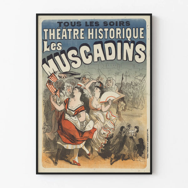 Poster Historic Theatre Les Muscadins - Vintage Wall Decoration