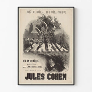 Vintage poster of the Imperial Theatre of the Opéra-Comique - José Mari