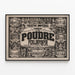 Imperial Circus Theatre Poster - The Poudre de Perlinpinpin — framed artwork on a wall