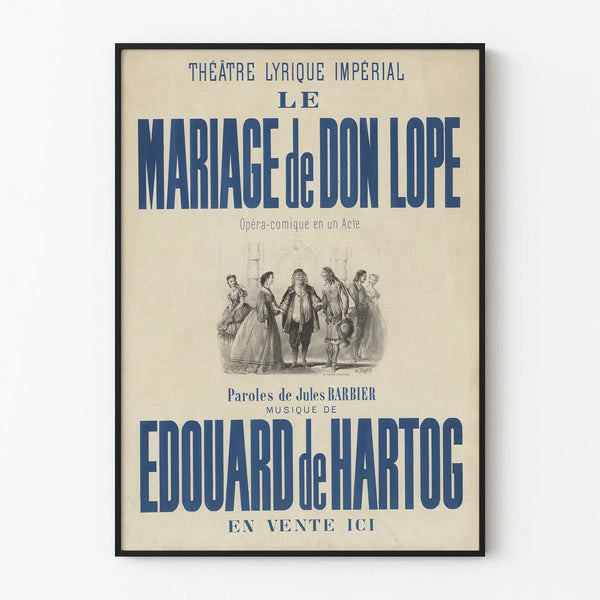 Vintage Poster of the Lyric Theatre - Don Lope's Marriage