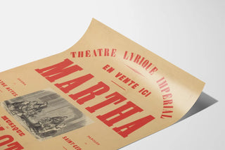 Vintage wall poster of the Imperial Lyric Theater Martha